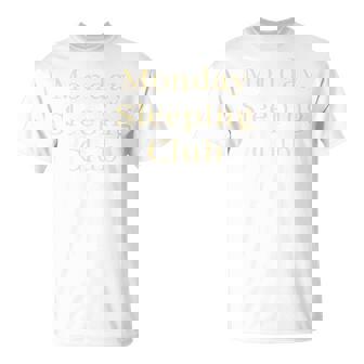 月曜日の睡眠クラブ 長袖tシャツ Tシャツ - Kawaiitshirt