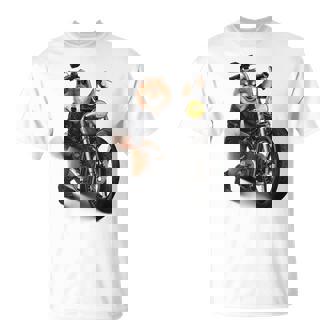 柴犬 いばけん 犬 バイク バイカー 長袖tシャツ Tシャツ - Kawaiitshirt