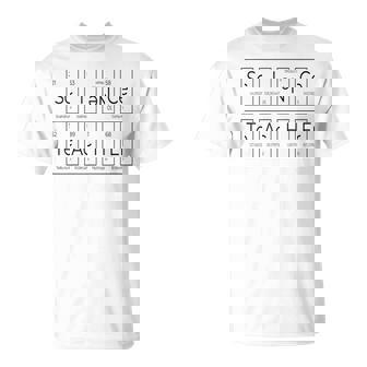 理科 先生 周期表 元素 化学 生物学 Tシャツ - Kawaiitshirt