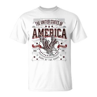 米国アメリカンイーグル アメリカ国旗 パトリオット Usa 男性用 Tシャツ - Kawaiitshirt