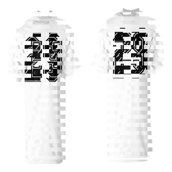 背番号 29 チーム短大スポーツ背番号付きユニフォーム Tシャツ - Kawaiitshirt