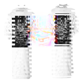 背面にjdmドリフトレーシングカー東京ドリフトスカイライン2台。 Tシャツ - Kawaiitshirt