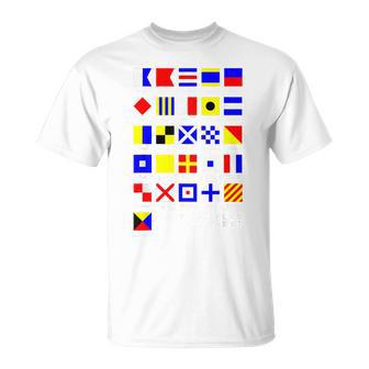 航海信号旗 アルファベット Tシャツ - Kawaiitshirt