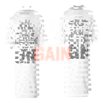 裏面にプリント No Pain No Gainign No Pain No Gain Meme Tシャツ - Kawaiitshirt
