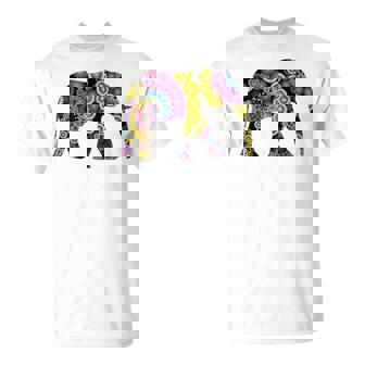 象のシルエット、かわいいボヘミアンデザイン。 Tシャツ - Kawaiitshirt