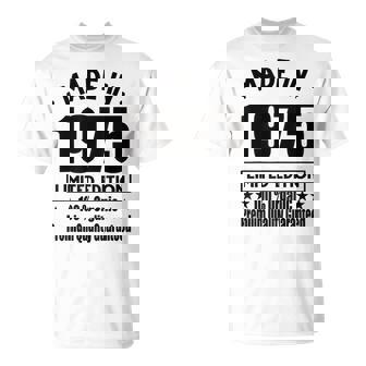 限定版 1975年 誕生日 1975年 1975年生まれ Tシャツ - Kawaiitshirt