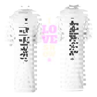 雪の冬が大好き Tシャツ - Kawaiitshirt