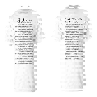 （背中側 バックプリント）314 円周率 パイ《数学》【変なデザイン屋さん】理数系 数字 面白い 長袖tシャツ Tシャツ - Kawaiitshirt