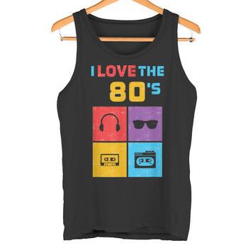 Back To 80's Tees Vintage Retro I Love 80's Graphic Design Maglietta