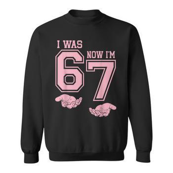 Six Seven Meme 7 Year Old Birthday Was 6 Now I'm 7 Long Sleeve T