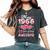 60歳 1966年5月 花柄 60歳 誕生日 男性 女性 レディースオーバーサイズコンフォートTシャツ Pepper