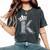 アルファベットtシャツ イニシャル文字 K & King Queen 王冠 レディースオーバーサイズコンフォートTシャツ Pepper アルファベットtシャツ イニシャル文字 K & King Queen 王冠 レディースオーバーサイズコンフォートTシャツ Pepper