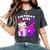 キッズ 4歳の誕生日、4歳の女の子、子猫、番号4 レディースオーバーサイズコンフォートTシャツ Pepper キッズ 4歳の誕生日、4歳の女の子、子猫、番号4 レディースオーバーサイズコンフォートTシャツ Pepper