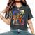 マティス 絵画 美的 花 人工抽象 秋 レディースオーバーサイズコンフォートTシャツ Pepper