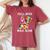 Autism Mom You Will Never Walk-Alone Support Autism Son Women's Oversized Comfort T-Shirt Crimson
