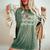 I Heart My Tattooed Girlfriend かわいいレッドハートデザイン レディースオーバーサイズコンフォートTシャツ Moss