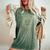 Holy Holy Holy Lord God Almighty – Christian Faitherse レディースオーバーサイズコンフォートTシャツ Moss