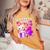 キッズ 4歳の誕生日、4歳の女の子、子猫、番号4 レディースオーバーサイズコンフォートTシャツ Mustard キッズ 4歳の誕生日、4歳の女の子、子猫、番号4 レディースオーバーサイズコンフォートTシャツ Mustard