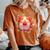いちご モルモット 水彩 花柄 かわいい モルモット レディースオーバーサイズコンフォートTシャツ Yam