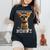Chihuahua Mommy チワワ ママ ママ 母の日 ママ おもしろ チワワ レディースオーバーサイズコンフォートTシャツ 黒
