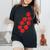 Pomodori Freschi Fresh Tomatoes Italianummer Tomatoes レディースオーバーサイズコンフォートTシャツ 黒 Pomodori Freschi Fresh Tomatoes Italianummer Tomatoes レディースオーバーサイズコンフォートTシャツ 黒