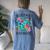 Gulf Of Mexico Estd 1550 Turtle Be Salty And Resist Women's Oversized Comfort T-Shirt Back Print Blue Jean Gulf Of Mexico Estd 1550 Turtle Be Salty And Resist Women's Oversized Comfort T-Shirt Back Print Blue Jean