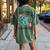 Gulf Of Mexico Estd 1550 Turtle Be Salty And Resist Women's Oversized Comfort T-Shirt Back Print Moss Gulf Of Mexico Estd 1550 Turtle Be Salty And Resist Women's Oversized Comfort T-Shirt Back Print Moss