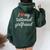 I Heart My Tattooed Girlfriend かわいいレッドハートデザイン レディース オーバーサイズ パーカー バックプリント ネイビーブルー