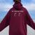 Pas De Course Aujourd'hui Marathonien Drôle Athlète Hommes S Sweat à capuche oversize pour femme avec imprimé dans le dos Bordeaux