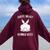 面白いイースタージョークguess What Bunny Butt メンズ レディース レディース オーバーサイズ パーカー バックプリント マルーン