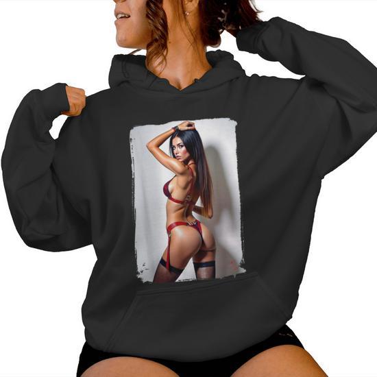 Hot Girl On For Sexy Booty Bikini Model 2 Women Hoodie