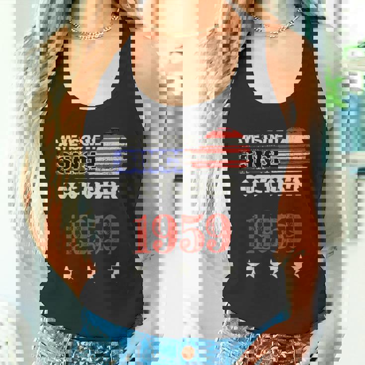 1959年以来素晴らしいヴィンテージアメリカ国旗クラシック1959年10月。 タンクトップ