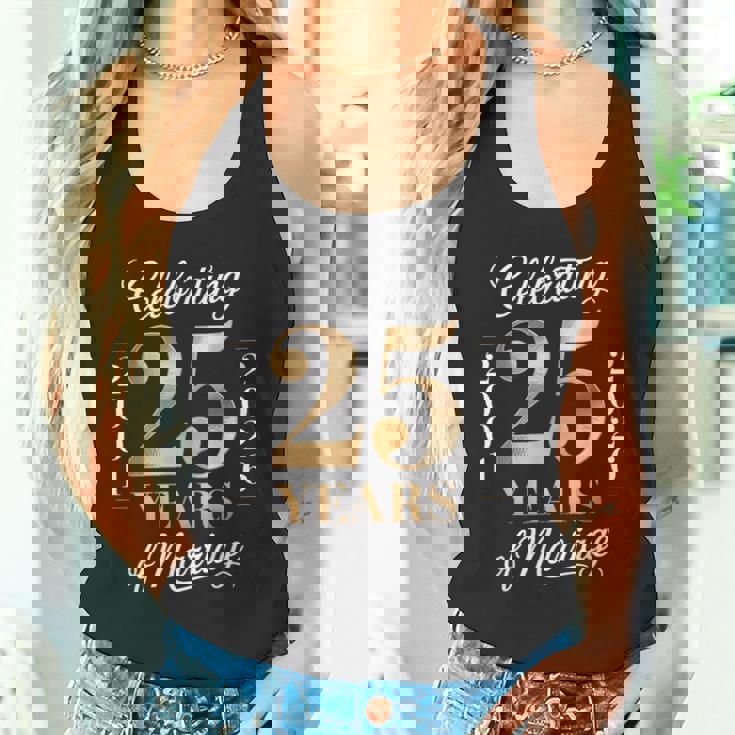 2001 年から 2026 年までのカップルの結婚 25 周年を祝う タンクトップ