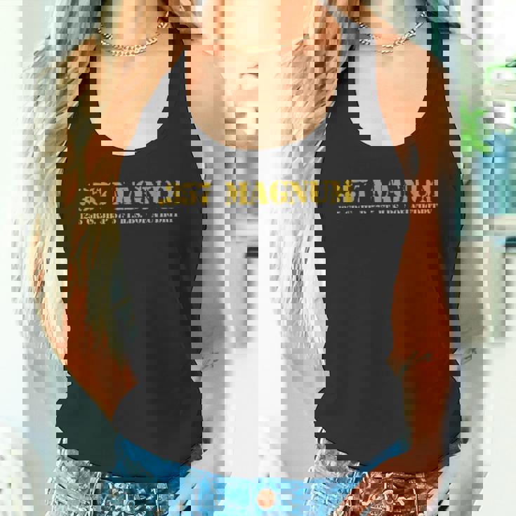 357マグナム弾薬レンジリボルバーtシャツ タンクトップ