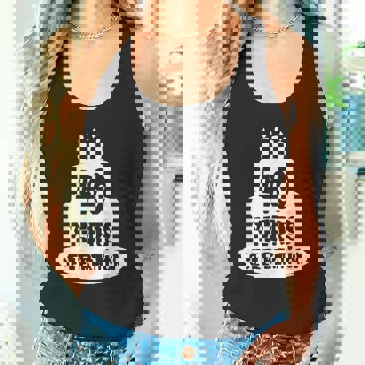 40年のお祝い イベント、記念日、誕生日。 タンクトップ