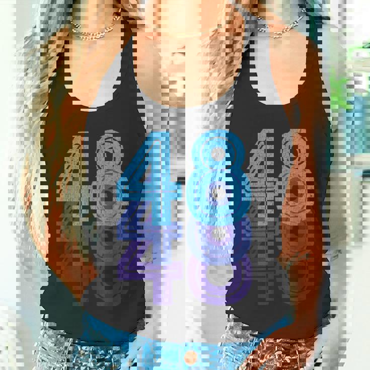 48ラッキーナンバー48歳の誕生日のスポーツチーム タンクトップ