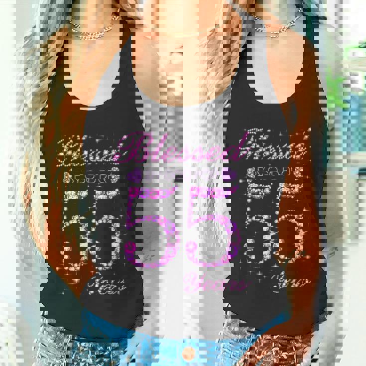 55歳の55歳の誕生日パーティーに神の祝福 タンクトップ