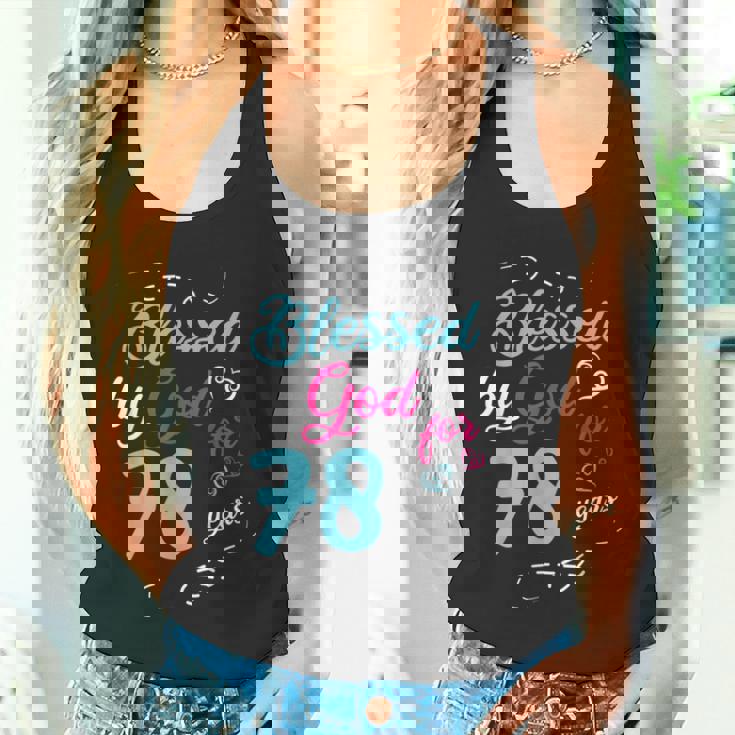 78歳 78歳 誕生日パーティー お祝い 神に祝福 タンクトップ