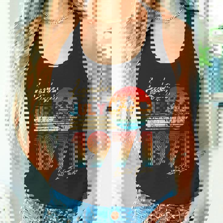 7月誕生日ギフト50年ヴィンテージ1971年生まれ。 タンクトップ