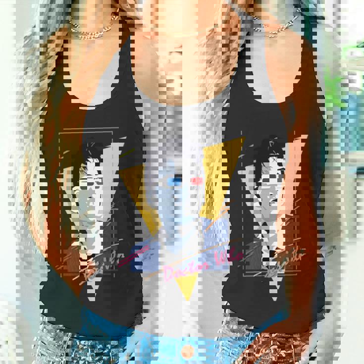 80年代テナントレトロタイムトラベラーsfファン。 長袖tシャツ タンクトップ