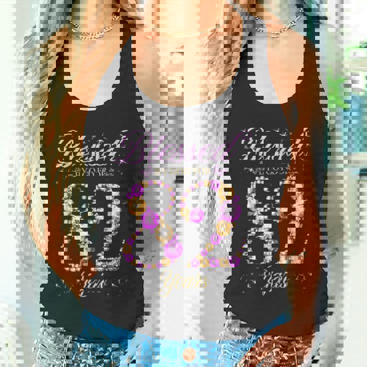 82歳の82歳の誕生日bデーパーティーに神に祝福されて タンクトップ