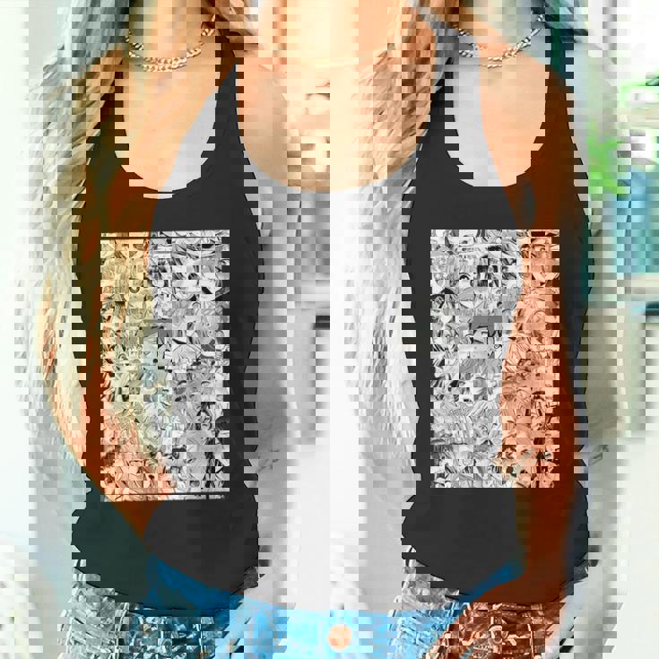 Ahegao オタクアニメ 垂れ下がるよだれアニメ Weeb Love タンクトップ