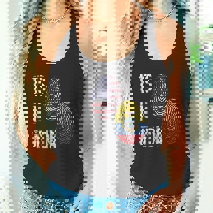 America American USA Ecuador Ecuadorian It's In My DNA Flag Tank Top