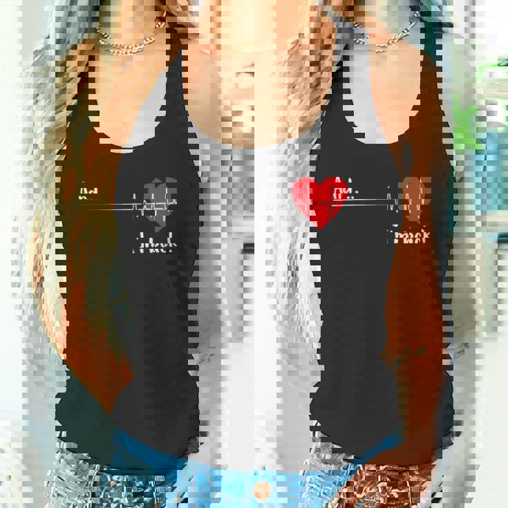 And I'm Back 心臓専門医 心臓サバイバー 心臓病患者 心臓 タンクトップ