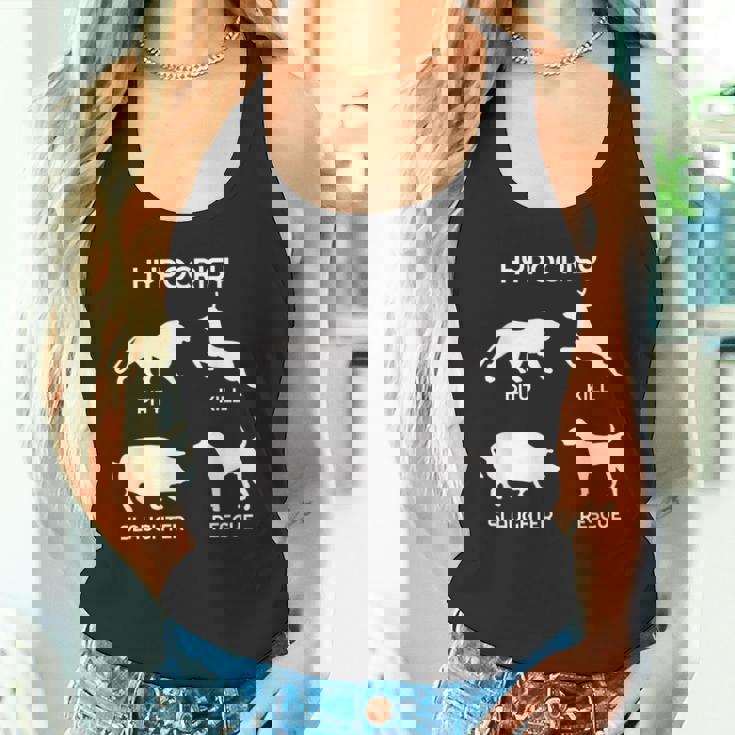 Animal Rights Hypocrisyegan タンクトップ