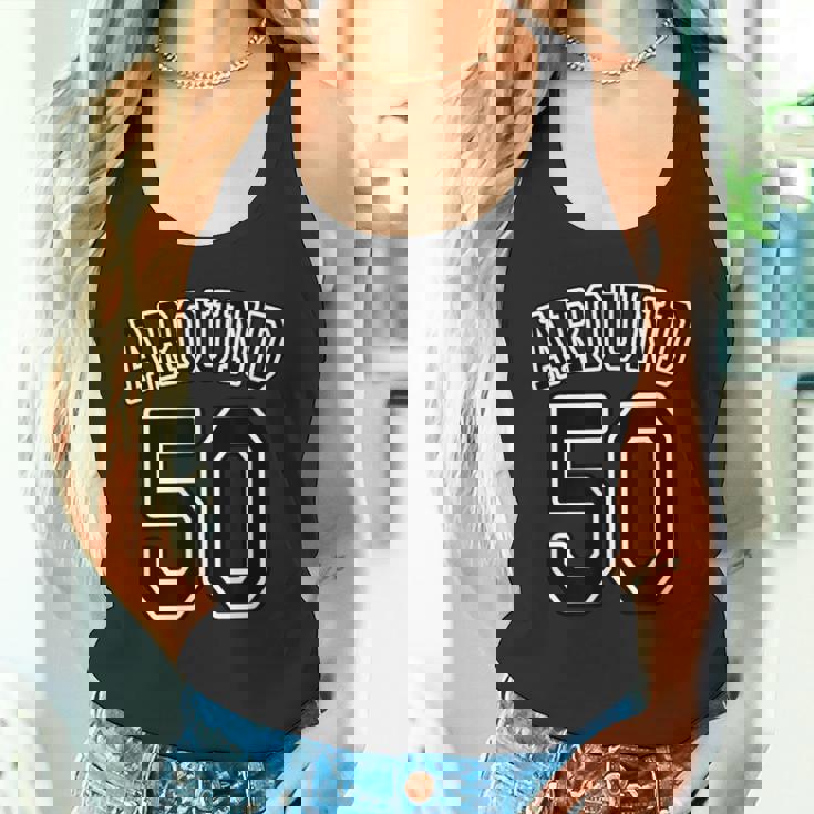 Around 50 アラフィフ（五十歳 50才）【ユニフォーム風】誕生日 50代 面白 タンクトップ