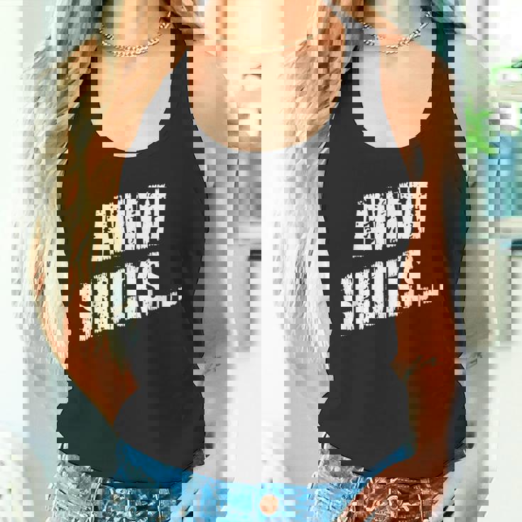 Awwhucksトウモロコシ好き 面白いことわざグラフィック タンクトップ