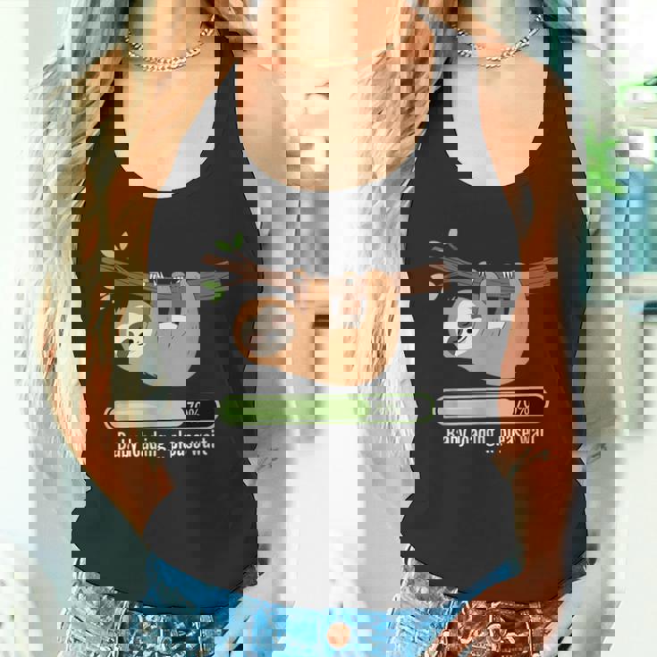 Baby Loading Please Wait ナマケモノのユーモア タンクトップ