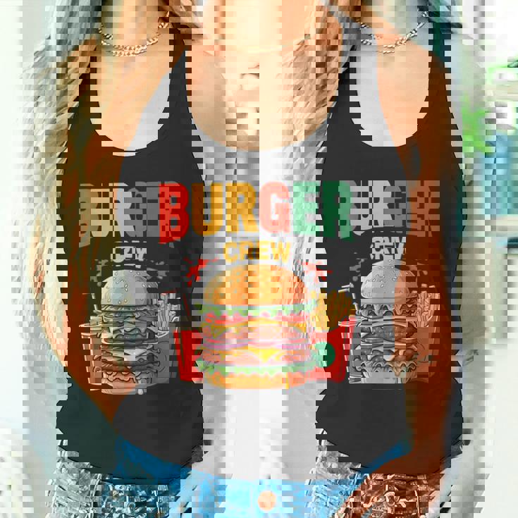 Berger Crew Hamburger Cheeseburger Fast Food Lovers タンクトップ