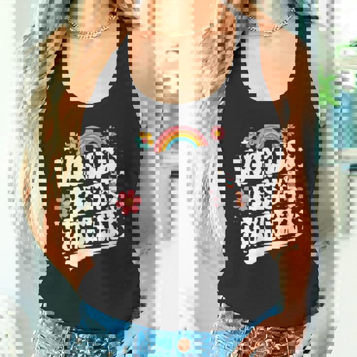 Words Best Father Pink Father’S Day タンクトップ